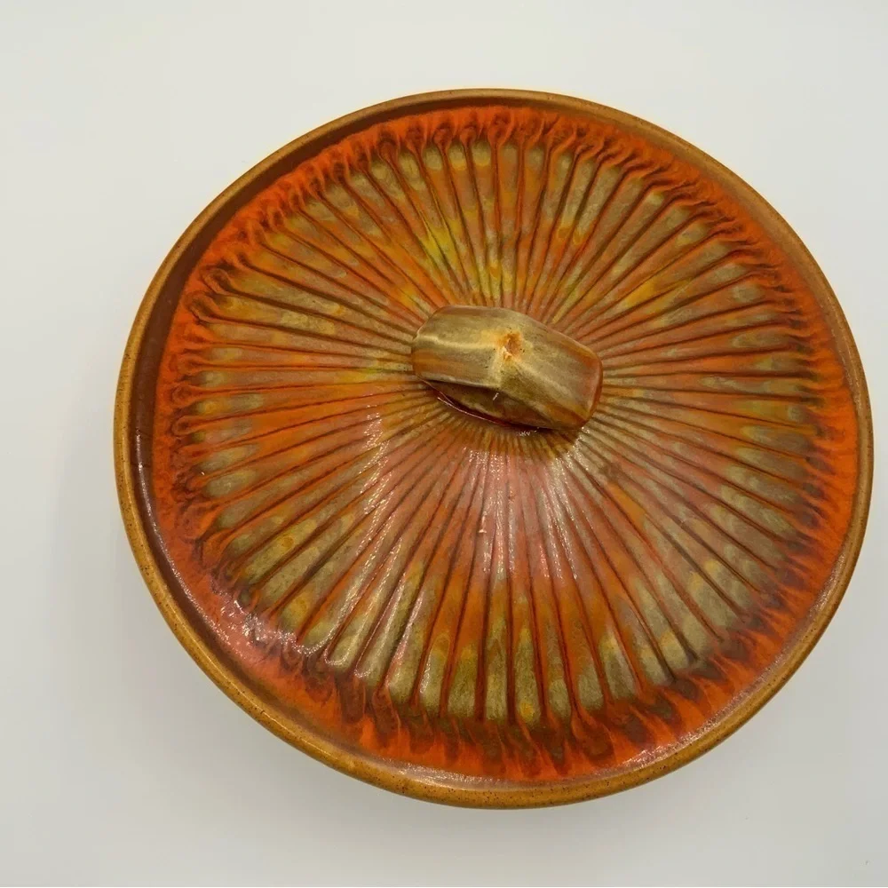 MCM CALIFORNIA POTTERY COVERED Casserole BOWL DISH #128